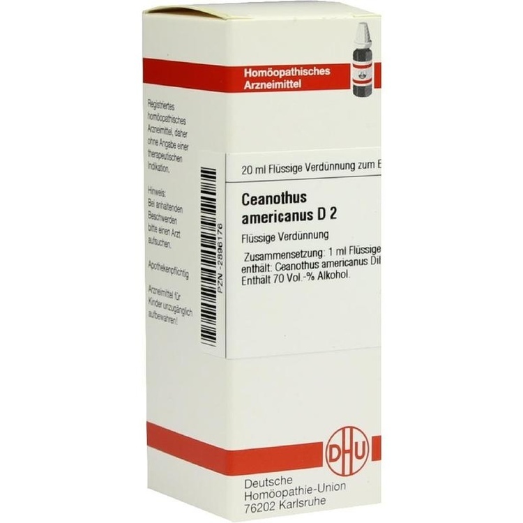 CEANOTHUS AMERICANUS D 2 Dilution 20 ml