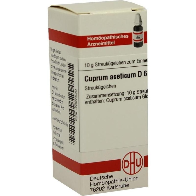 CUPRUM ACETICUM D 6 Globuli 10 g