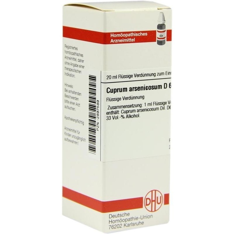 CUPRUM ARSENICOSUM D 6 Dilution 20 ml