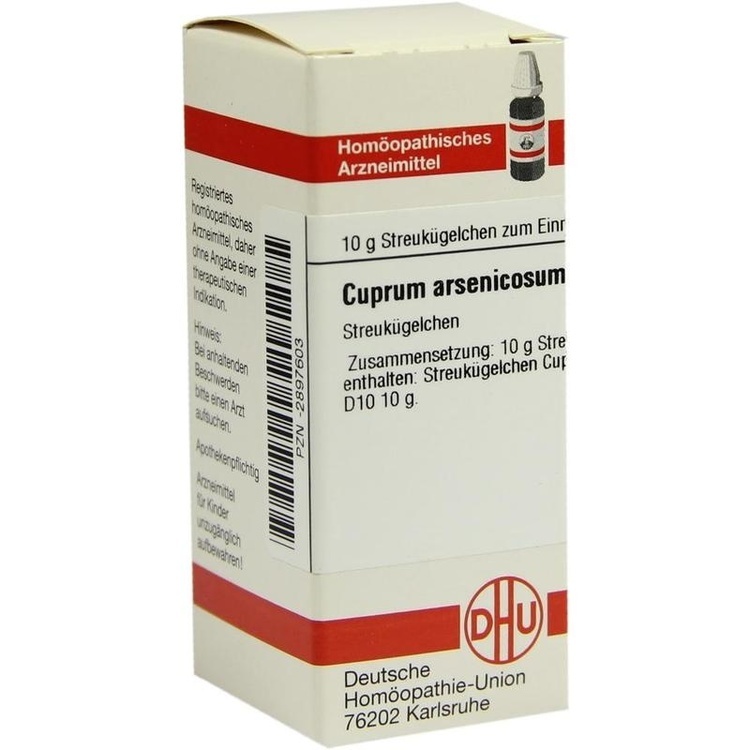 CUPRUM ARSENICOSUM D 10 Globuli 10 g