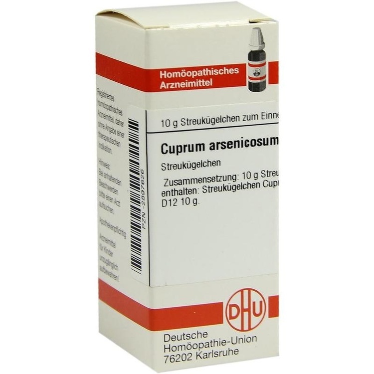 CUPRUM ARSENICOSUM D 12 Globuli 10 g