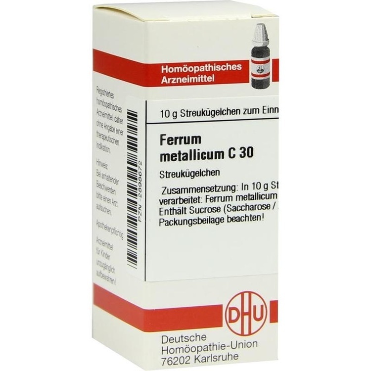 FERRUM METALLICUM C 30 Globuli 10 g