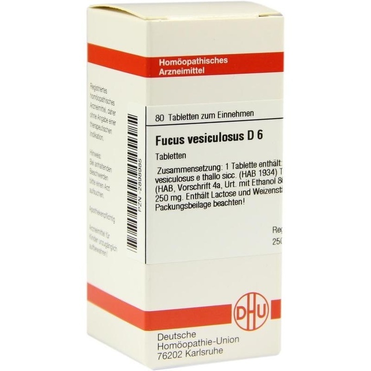 FUCUS VESICULOSUS D 6 Tabletten 80 St