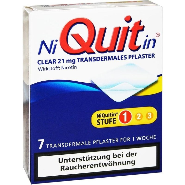NIQUITIN Clear 21 mg transdermale Pflaster 7 St
