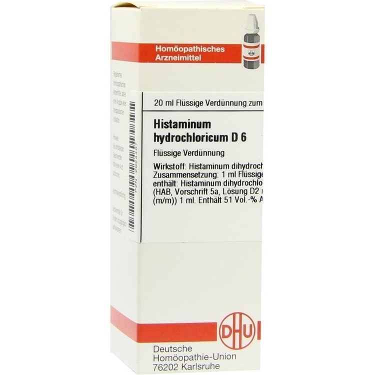 HISTAMINUM hydrochloricum D 6 Dilution 20 ml