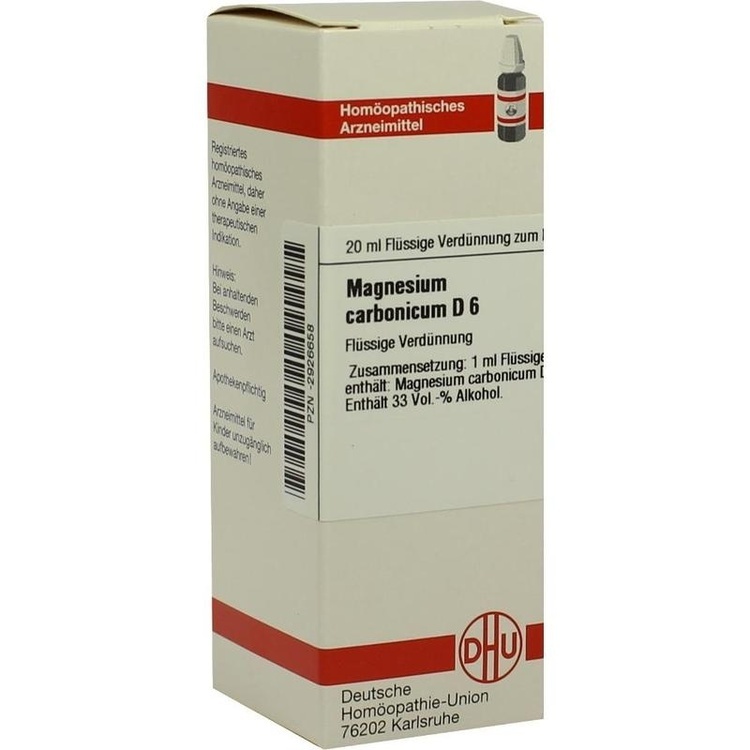 MAGNESIUM CARBONICUM D 6 Dilution 20 ml