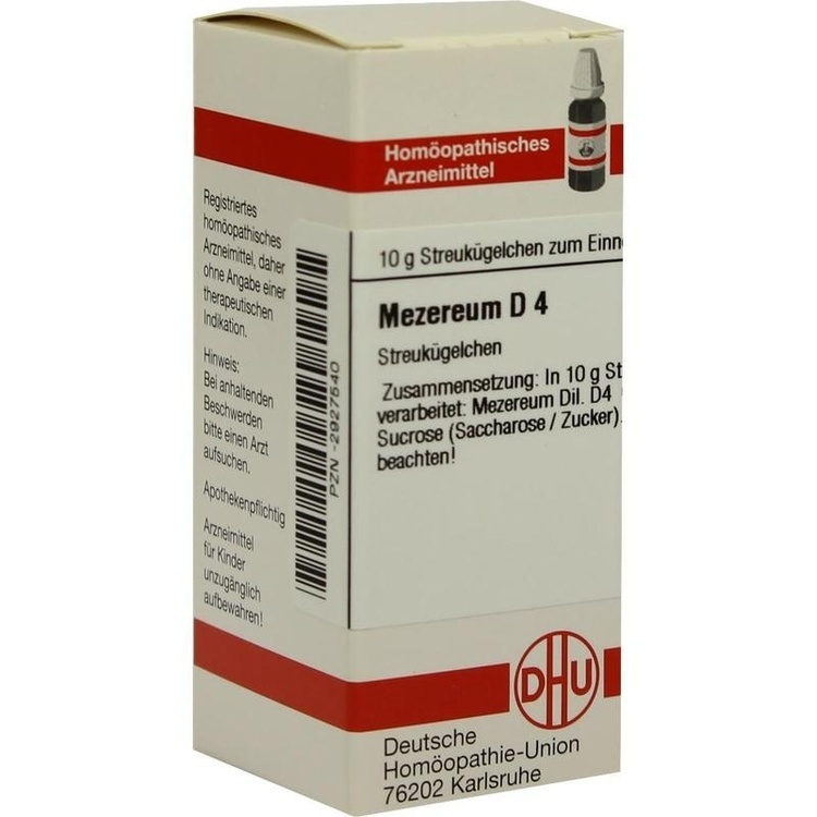 MEZEREUM D 4 Globuli 10 g