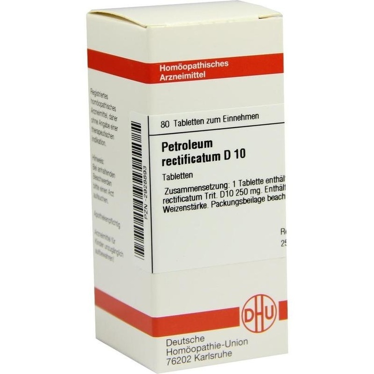 PETROLEUM RECTIFICATUM D 10 Tabletten 80 St