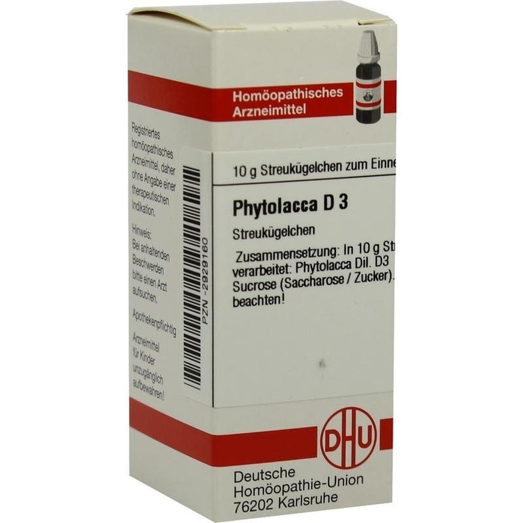 PHYTOLACCA D 3 Globuli 10 g