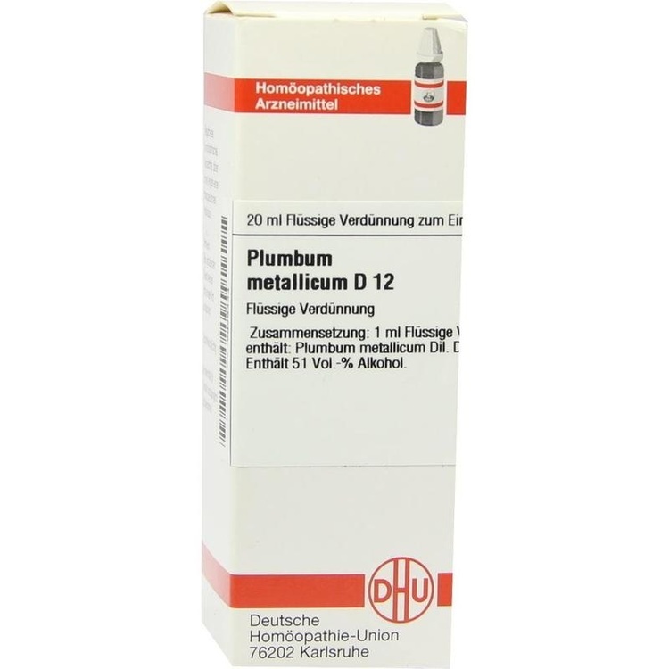 PLUMBUM METALLICUM D 12 Dilution 20 ml