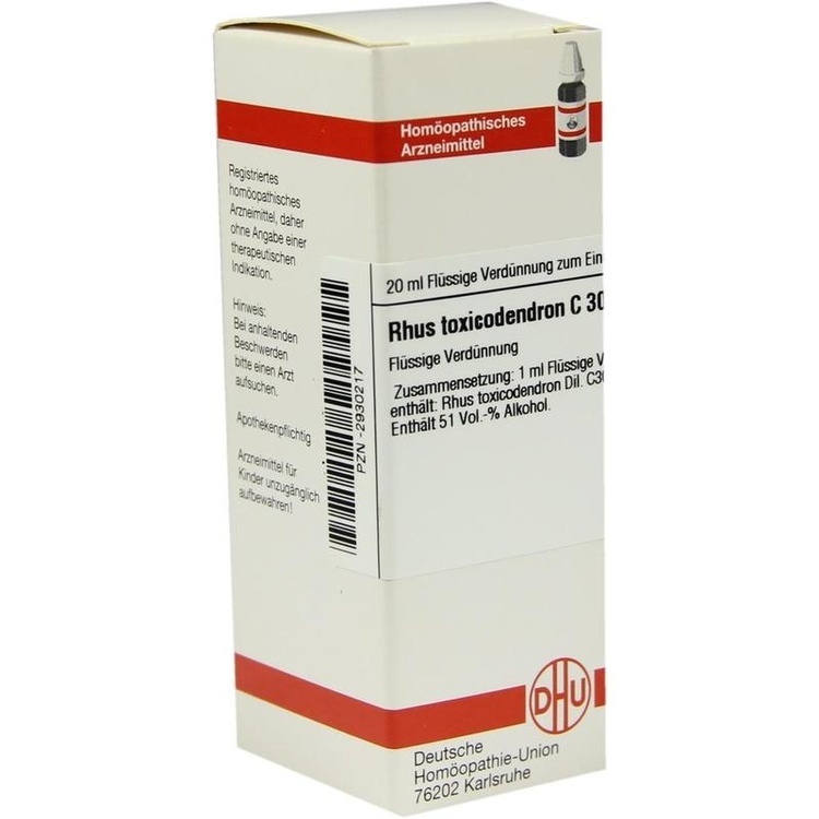 RHUS TOXICODENDRON C 30 Dilution 20 ml