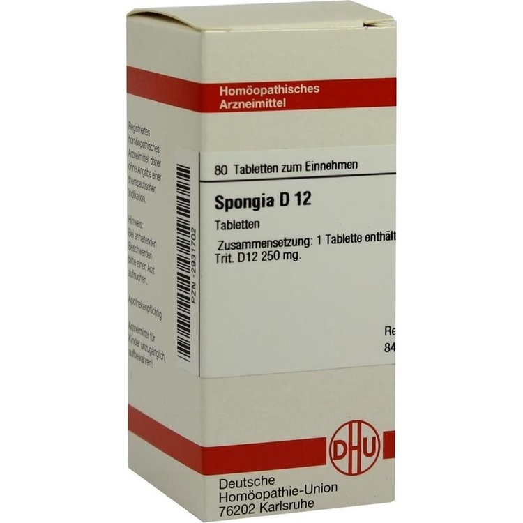 SPONGIA D 12 Tabletten 80 St