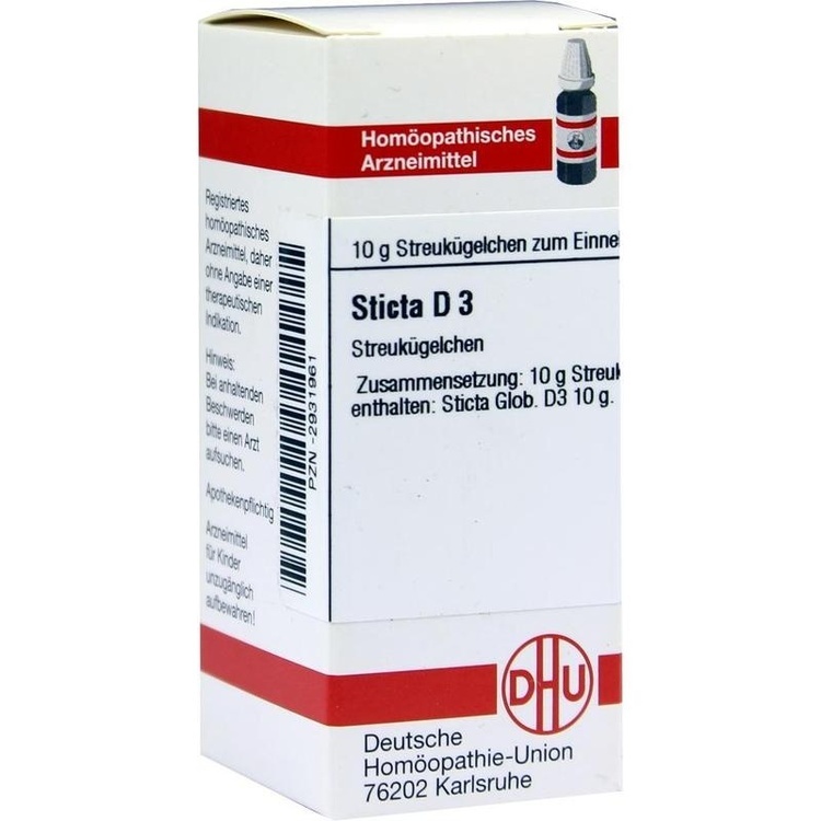 STICTA D 3 Globuli 10 g