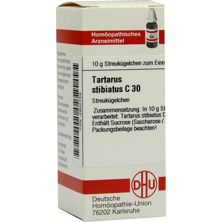 TARTARUS STIBIATUS C 30 Globuli 10 g