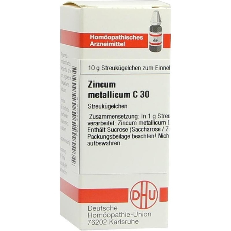 ZINCUM METALLICUM C 30 Globuli 10 g