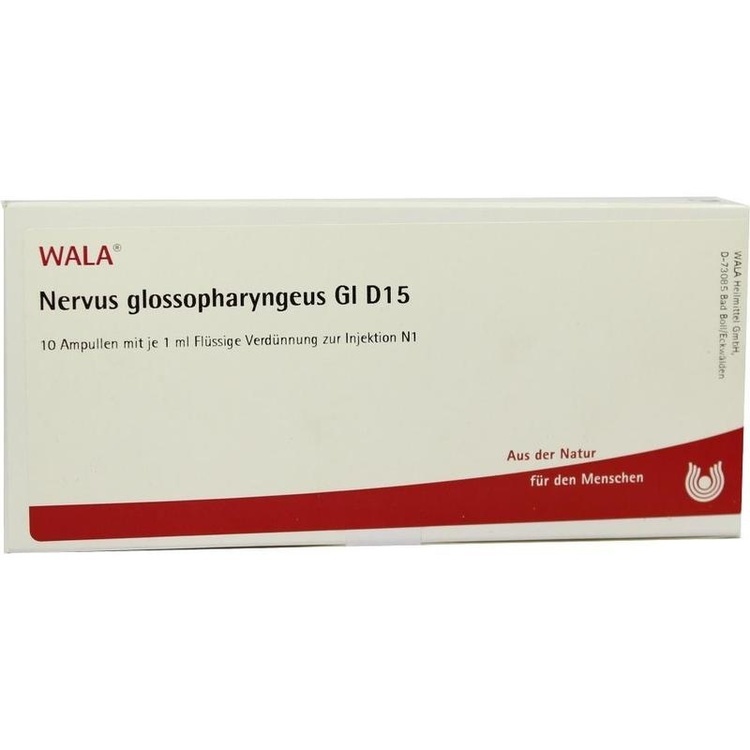 NERVUS GLOSSOPHARYNGEUS GL D 15 Ampullen 10X1 ml