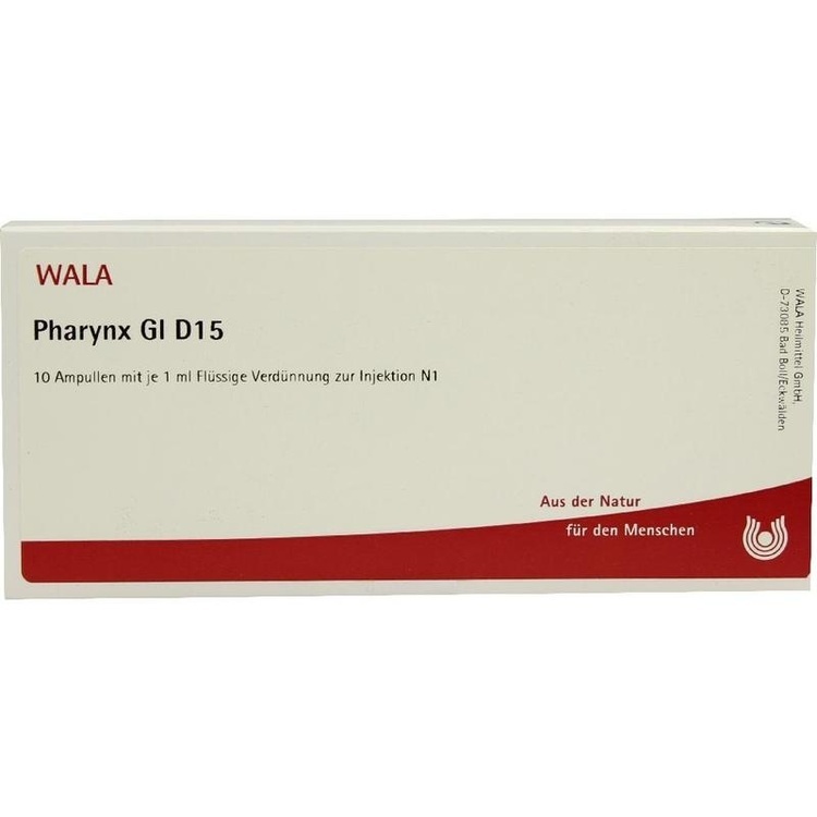 PHARYNX GL D 15 Ampullen 10X1 ml