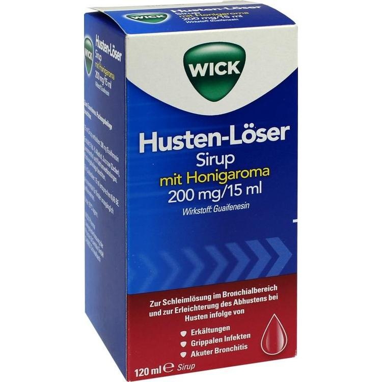 WICK Husten-Löser Sirup mit Honigaroma 200mg/15ml 120 ml