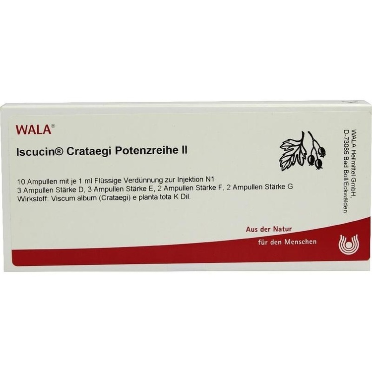 ISCUCIN crataegi Potenzreihe II Ampullen 10X1 ml