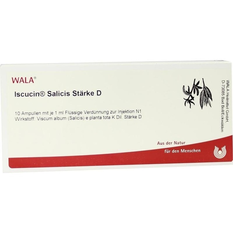 ISCUCIN salicis Stärke D Ampullen 10X1 ml