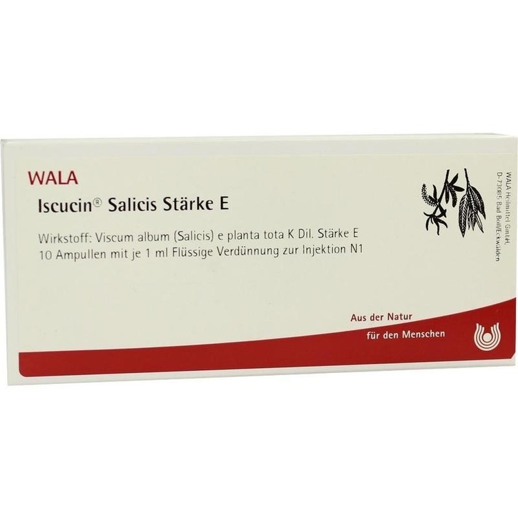 ISCUCIN salicis Stärke E Ampullen 10X1 ml