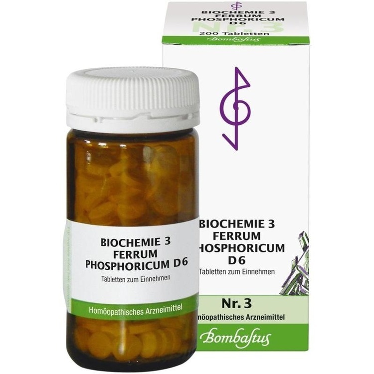 BIOCHEMIE 3 Ferrum phosphoricum D 6 Tabletten 200 St