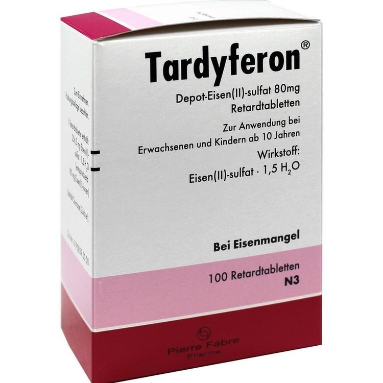TARDYFERON Depot-Eisen(II)-sulfat 80 mg Retardtab. 100 St