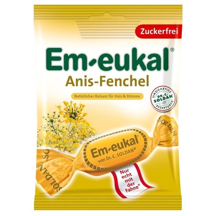 EM-EUKAL Bonbons Anis Fenchel zuckerfrei 75 g