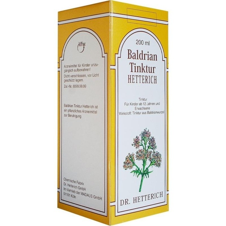 BALDRIANTINKTUR Hetterich 200 ml