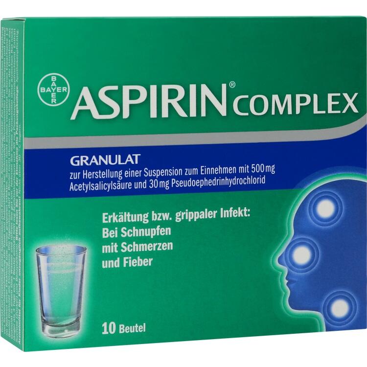 ASPIRIN COMPLEX Btl.m.Gran.z.Herst.e.Susp.z.Einn. 10 St
