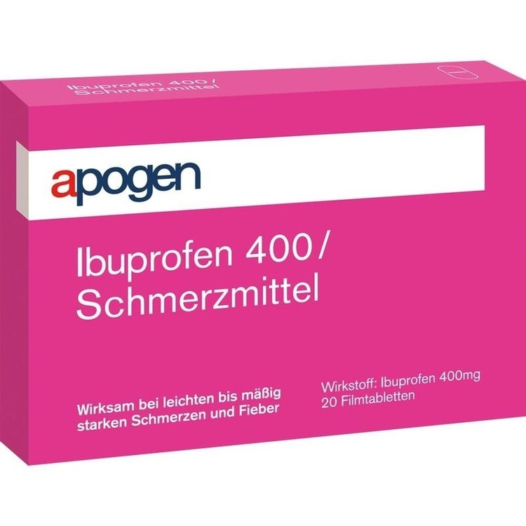 APOGEN Ibuprofen 400 Schmerzmittel Filmtabletten 20 St