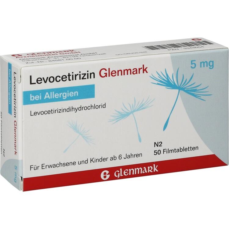 LEVOCETIRIZIN Glenmark 5 mg Filmtabletten 50 St
