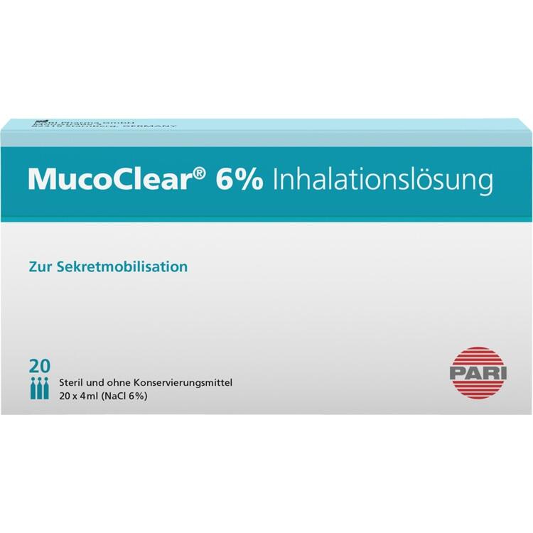 MUCOCLEAR 6% NaCl Inhalationslösung 20X4 ml