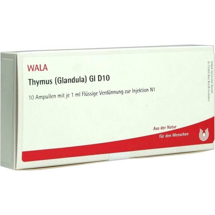 THYMUS GLANDULA GL D 10 Ampullen 10X1 ml