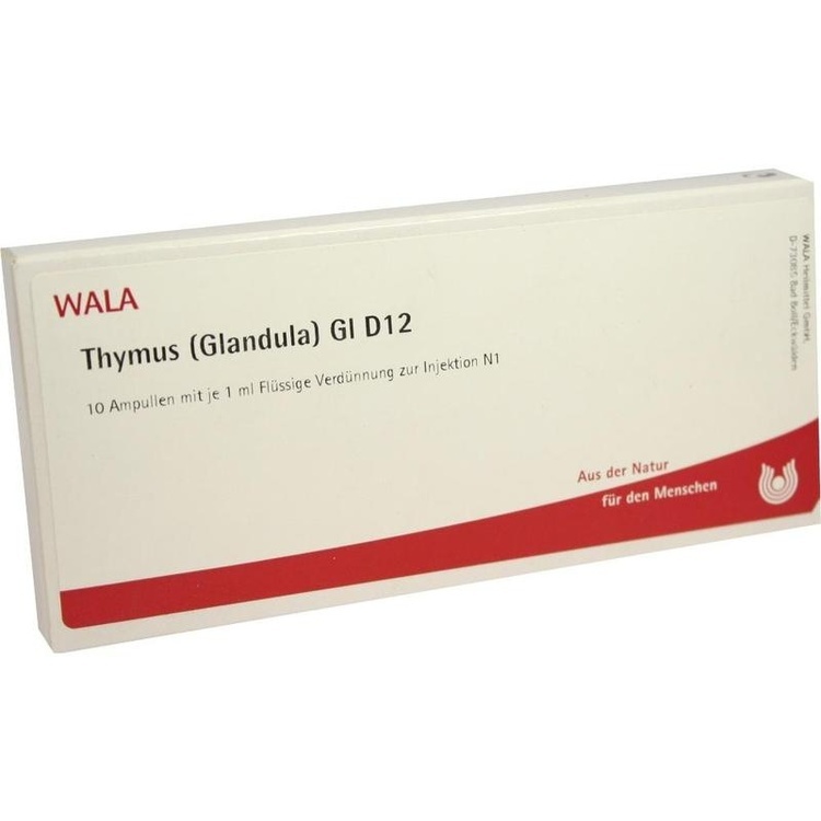 THYMUS GLANDULA GL D 12 Ampullen 10X1 ml