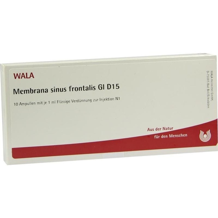 MEMBRANA sinus frontalis GL D 15 Ampullen 10X1 ml