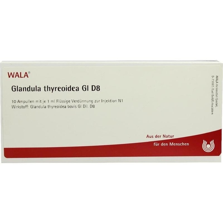 GLANDULA THYREOIDEA GL D 8 Ampullen 10X1 ml