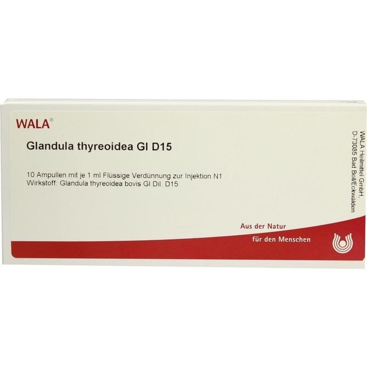 GLANDULA THYREOIDEA GL D 15 Ampullen 10X1 ml