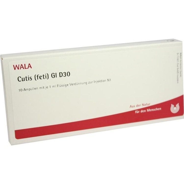 CUTIS feti GL D 30 Ampullen 10X1 ml