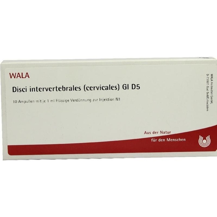 DISCI intervertebrales cervicales GL D 5 Ampullen 10X1 ml