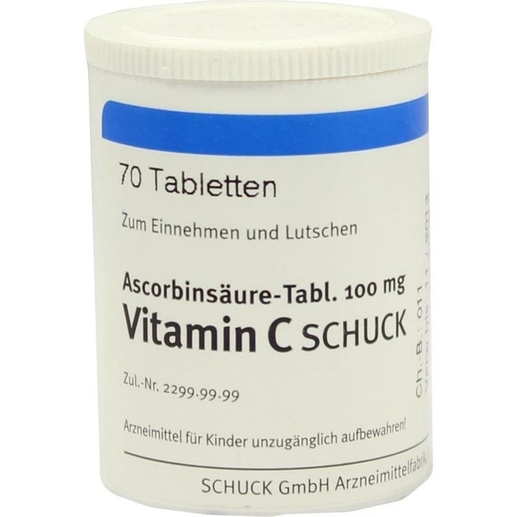 ASCORBINSÄURE Tabl. 100 mg Vitamin C 70 St