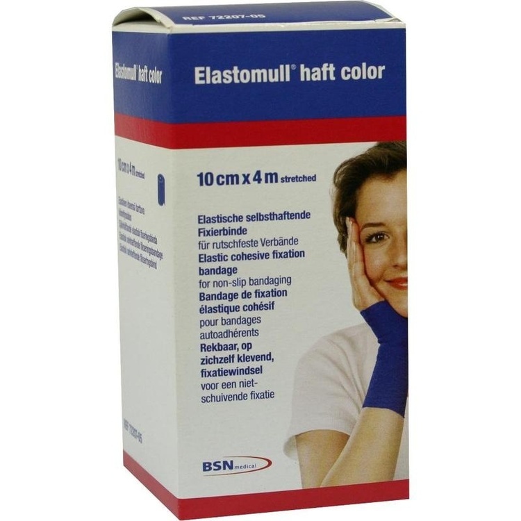 ELASTOMULL haft color 10 cmx4 m Fixierb.blau 1 St