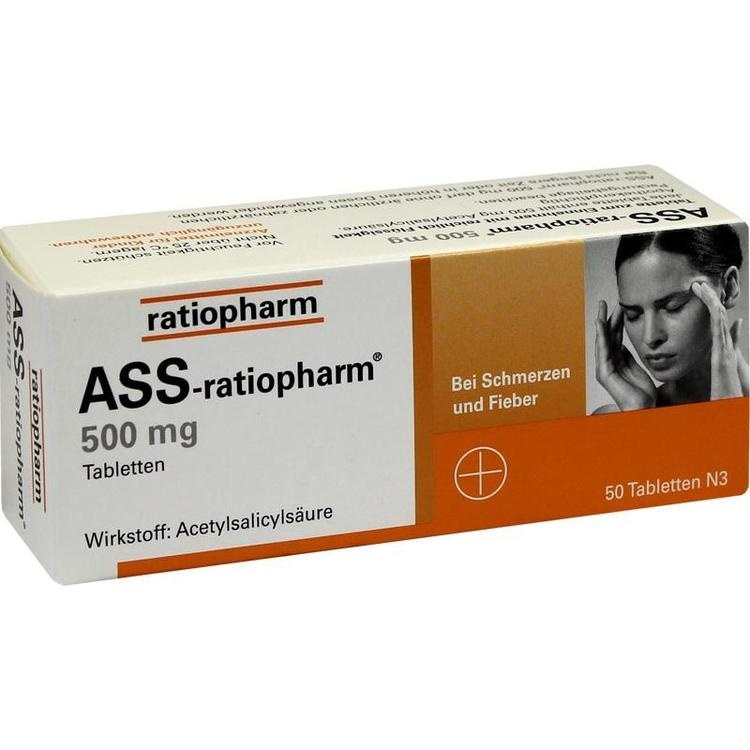ASS-ratiopharm 500 mg Tabletten 50 St