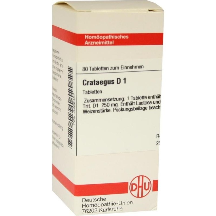 CRATAEGUS D 1 Tabletten 80 St