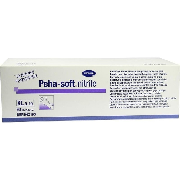 PEHA-SOFT nitrile Unt.Handsch.unste.puderfrei XL 90 St