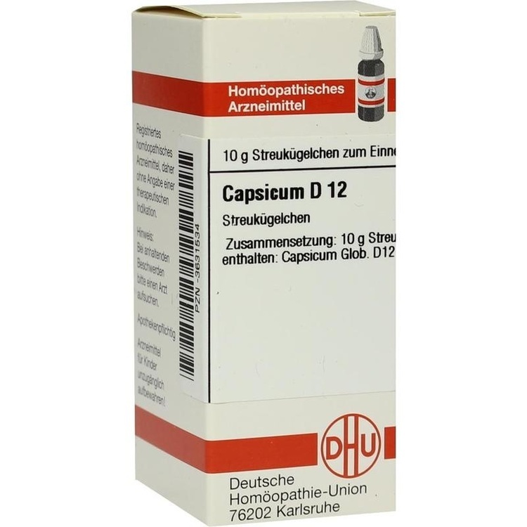 CAPSICUM D 12 Globuli 10 g