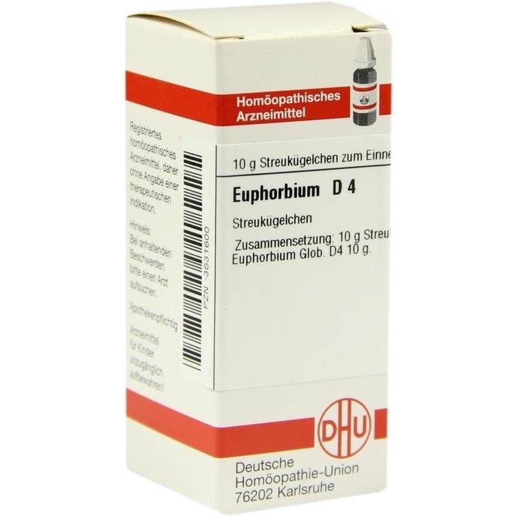 EUPHORBIUM D 4 Globuli 10 g