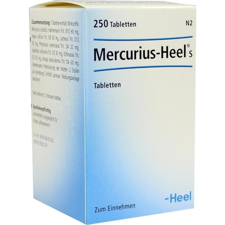 MERCURIUS HEEL S Tabletten 250 St