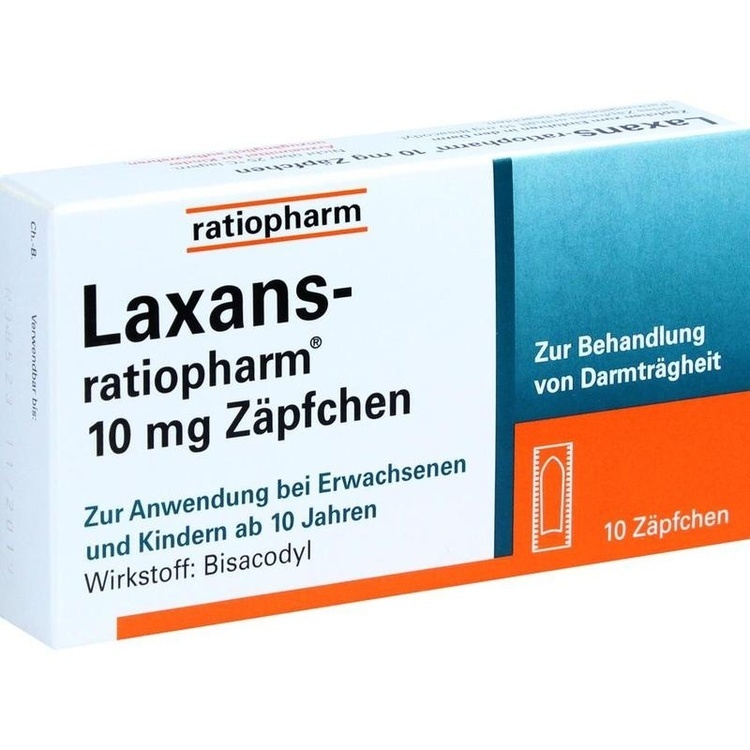LAXANS-ratiopharm 10 mg Zäpfchen 10 St