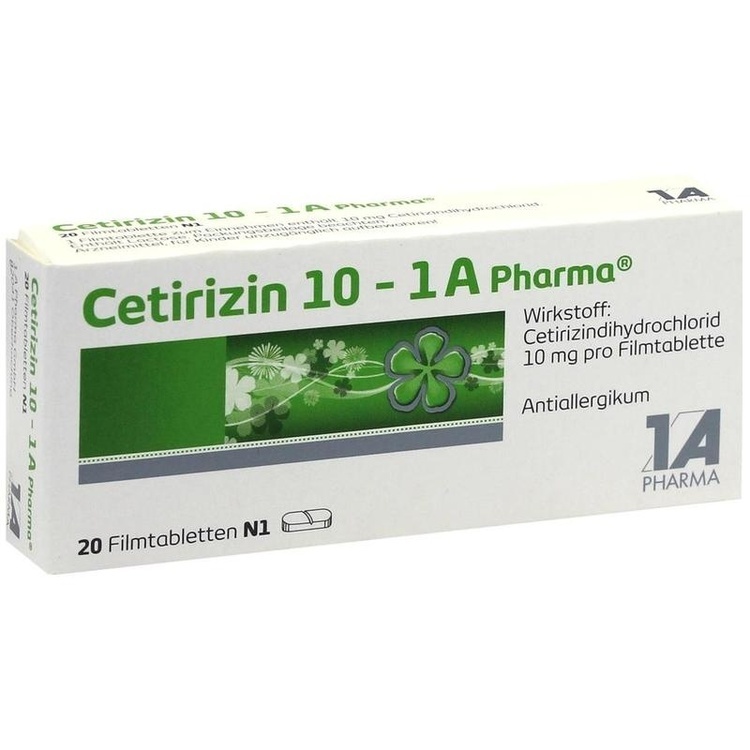 CETIRIZIN 10-1A Pharma Filmtabletten 20 St